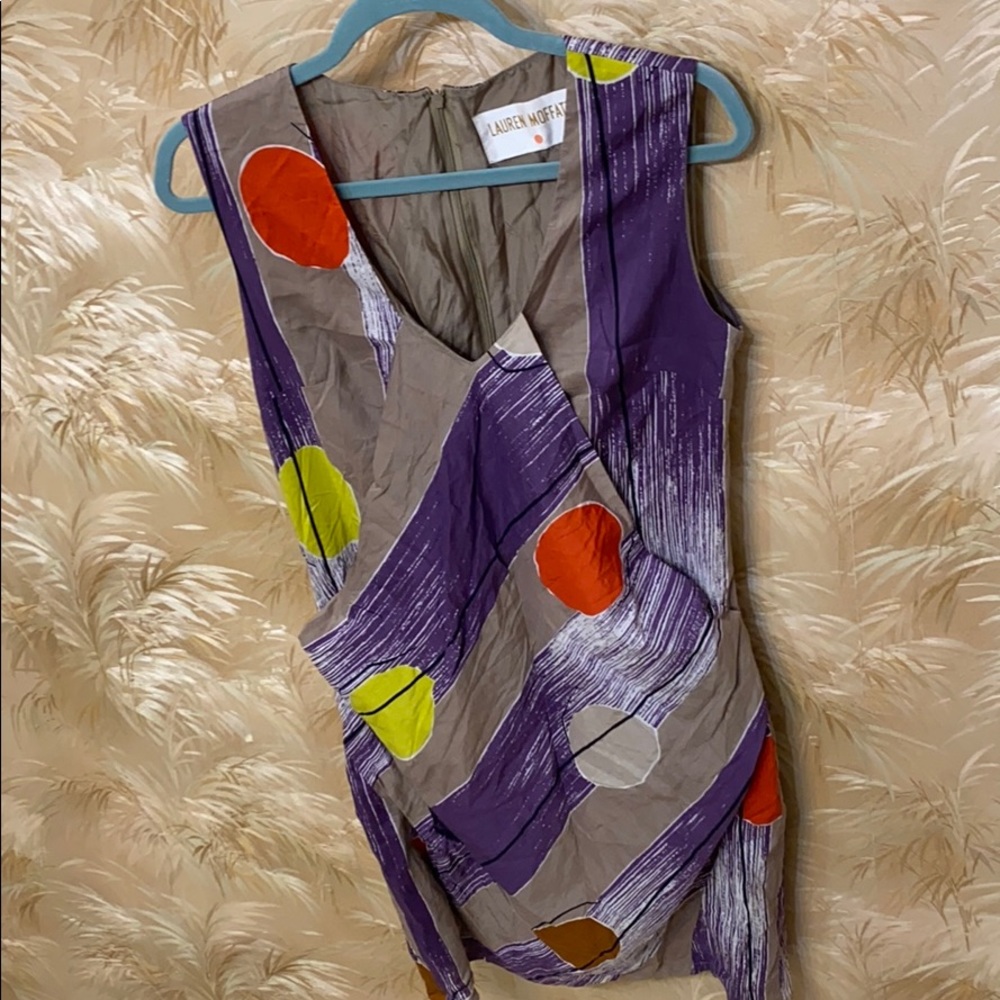 Geometric colorful slip dress